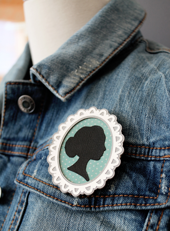 Novelty Cameo Brooch for Silhouette America {an Art School Dropout's life}