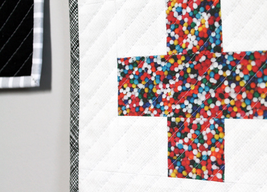 Mini Plus Sign Hanging Quilts {an Art School Dropout's life}