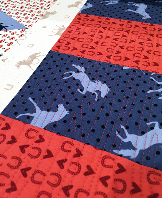 Free Equestrian Quilt Pattern by Jessee Maloney for Michael Miller Fabrics {an Art School Dropout's life}