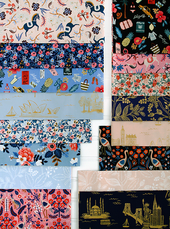 Fabric Stash Friday: Les Fleurs by Rifle Paper Co. from their collaboration with Cotton + Steel Fabrics {an Art School Dropout's life}