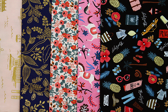 Fabric Stash Friday: Les Fleurs by Rifle Paper Co. from their collaboration with Cotton + Steel Fabrics {an Art School Dropout's life}